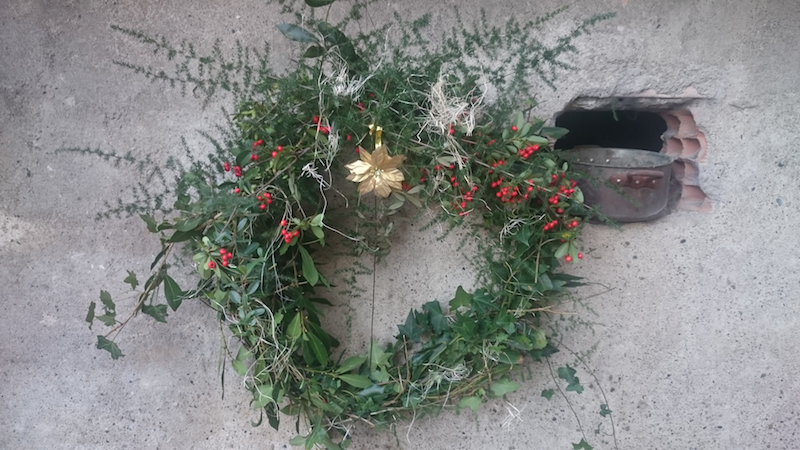 Couronne de Noël au Naturel